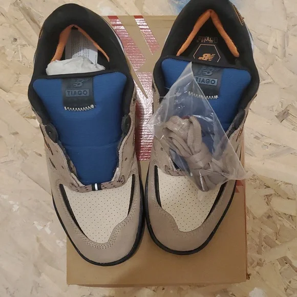 New Balance Numeric Tiago Lemos 1010 Size 11 Skate Shoes Tan/Blue/Black - Picture 3 of 5